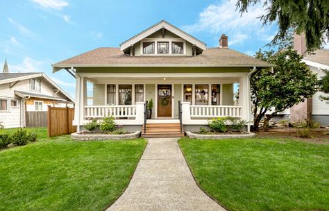 Fir Floors, Craftsman Bungalow Exterior, Trim And Doors, Craftsman Bungalow, Bungalow Exterior, Craftsman Exterior, Wood Floors Wide Plank, Laguna Beach California, Craftsman Bungalows