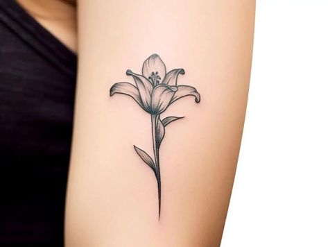 black lily tattoo meaning Black Lily Tattoo, Small Tattoos With Big Meanings, Small Lily Tattoo, Lily Tattoo Meaning, Lillies Tattoo, Lily Tattoo Design, Lily Flower Tattoos, Supernatural Tattoo, Tattoo Meanings