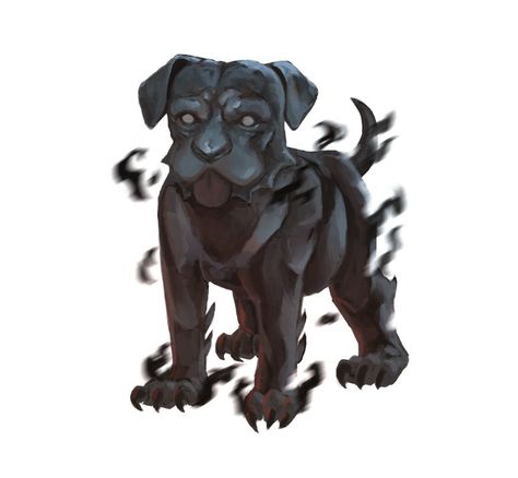 Shadow Mastiff, Tragic Characters, Bow Poses, Dnd Pets, Mastiff Puppy, Bow Pose, Mastiff Puppies, Dnd Ideas, Dnd 5e Homebrew