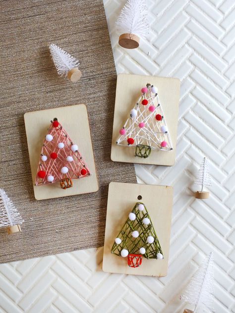 DIY String Art Ornaments - A Beautiful Mess