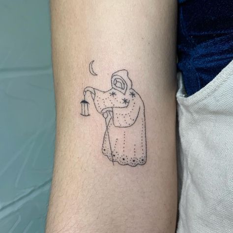 Hermit Card Tattoo, Hermit Tattoo, Hermit Tarot Card Tattoo, Tarot Card The Hermit Tattoo, The Hermit Tattoo, The Hermit Tarot Tattoo, Temperance Tarot Tattoo Simple, Tarot Card Tattoo Hermit, Tarot The Hermit