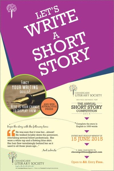 Participate in CLS short story writing competition 2015 Writing Competition Poster Design, Short Story Writing, Competition Poster, Contest Poster, Writing Contest, Essay Writing Competition, Essay Competition, Academic Essay, Academic Essay Writing