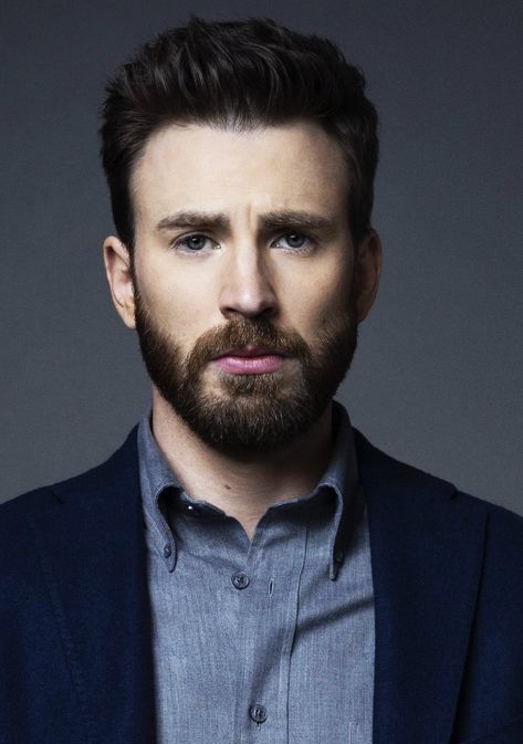 Chris Evans Hairstyle, Andy Barber, Men With Beards, Groom Dress Men, Men's Facial Hair, Mens Facial Hair Styles, Christopher Evans, Steve Rogers Captain America, Robert Evans