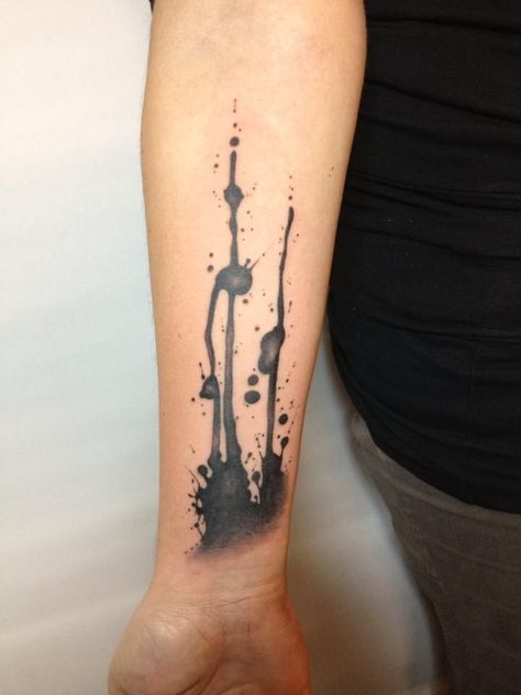 Ink splatter to look like nerve cells Dripping Tattoo, Splatter Tattoo, Writer Tattoo, Dibujos Tattoo, Ink Splatter, Ink Blot, Abstract Tattoo, 문신 디자인, Ink Stain