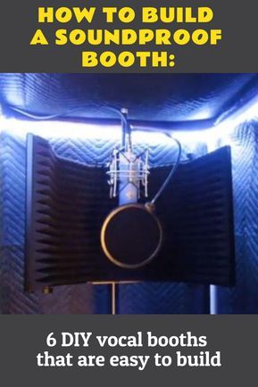 Soundproof booth can be used as a vocal booth for practicing and recording music. A DIY soundproof booth is the one you can build by yourself. In this article I share 6 easy to build and affordable soundproof booths that anyone can make in a few hours or less. // diy booth // vocal booth diy // recording booth // sound booth //   #diy #vocalbooth #soundproof Diy Recording Booth, Diy Vocal Booth, Soundproof Booth, Diy Booth, Sound Booth, Vocal Booth, Recording Booth, Booth Diy, Home Recording Studio Setup