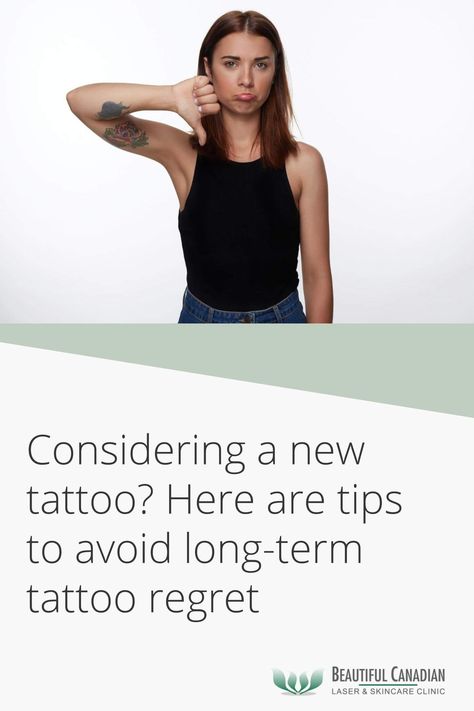 Considering a New Tattoo? Avoid Tattoo Regret With These Tips Fat People Tattoos, Tattoo Regret, No Regrets Tattoo, Tattoo Test, Body Diagram, New Tattoo, Fat Removal, Good Design, New Tattoos