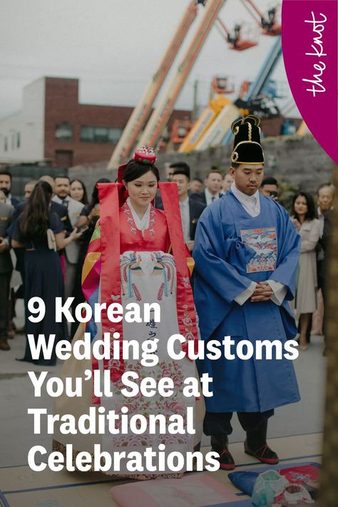 Red Carpet At Wedding, Korean Wedding Inspiration, Korean Wedding Favors, Korean Wedding Ideas, Korean American Wedding, Korean Wedding Decorations, South Korean Wedding, Korean Traditional Wedding, Korean Wedding Traditions