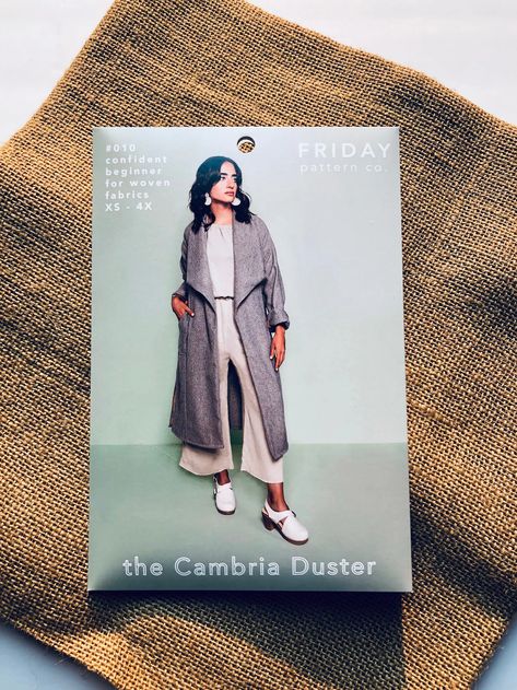 Cambria Duster Paper Sewing Pattern Size XS 4X Bust 32 - Etsy Duster Pattern, Friday Pattern Company, Paper Sewing, Women's Sewing Pattern, Tiger Crafts, Paper Sewing Patterns, Indie Sewing Patterns, Pattern Brands, Sewing Pattern Sizes