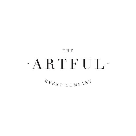 Forget Christmas, @theartfuleventco will be launching soon ✨ ⠀ This is Elle's primary logo but her full brand is stashed full of… Logo Examples, Logo Generator, Co Logo, Paint Paper, Make Your Logo, Feminine Logo, Vintage Logo Design, Online Logo, Event Company