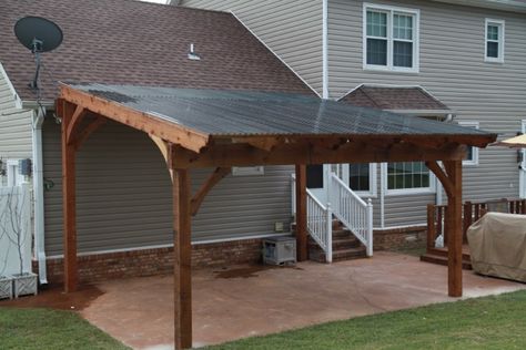 Decks With Pergola, Carport Pavilion, Pergola With Polycarbonate Roof, Covered Patio Decorating Ideas, Outdoor Patio Roof Ideas, Outdoor Patio Roof, Patio Roof Ideas, House Pergola, Pergola Shade Diy