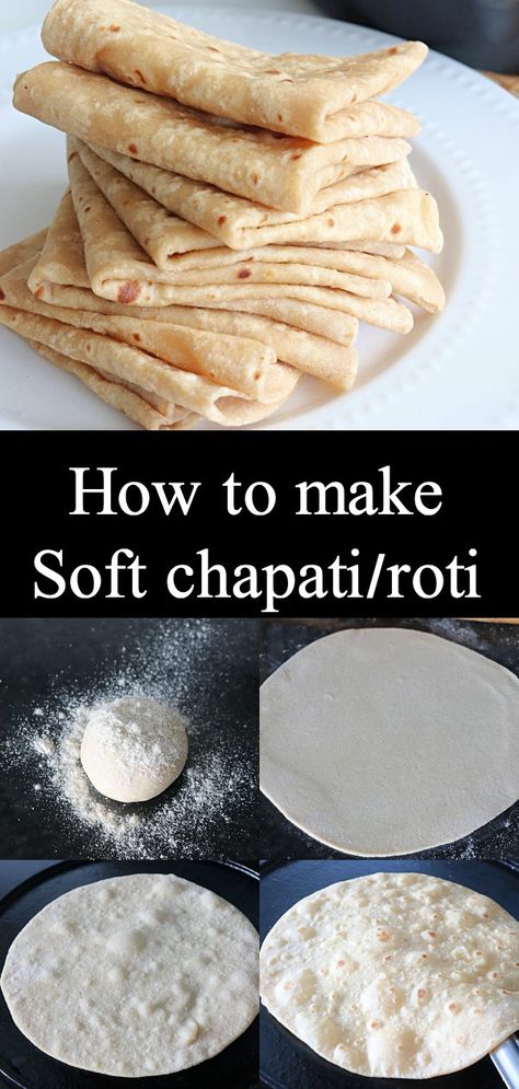 Chapati, a soft indian flat bread made from wheat flour and it's one of the common & staple flat bread in Indian house holds.  #chapati #roti #softchapati #softroti Homemade Roti, Pudding Bread, Indian Bread Recipes, Chapati Recipes, Indian Flat Bread, Trini Food, Roti Recipe, Indian House, Pizza Casserole