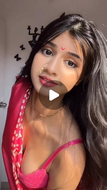 Cute Saree, India Love, Indian Saree, Bollywood Songs, Viral Video, Pink Saree, Garam Masala, Indian Sarees, Viral Videos