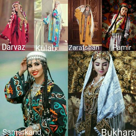 Uzbek qizlari Tajik Dress, Egyptian Traditional Clothing, Egyptian Character Design, Uzbek Clothing, Persian Culture, National Dress, Traditional Clothes, Mood Board Fashion, Fashion Hacks Clothes