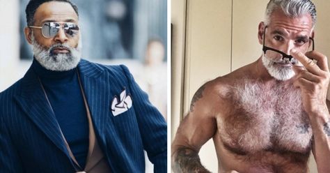 23 Silver Foxes Who Are Almost Too Hot To Handle | HuffPost Silver Foxes Men Aging Gracefully, Silver Fox Mens Fashion, Silver Fox Men, Anthony Varrecchia Silver Foxes, Anthony Varrecchia, Fox Breeds, Hot Old Men Silver Foxes, Silver Foxes Men, Men Over 50