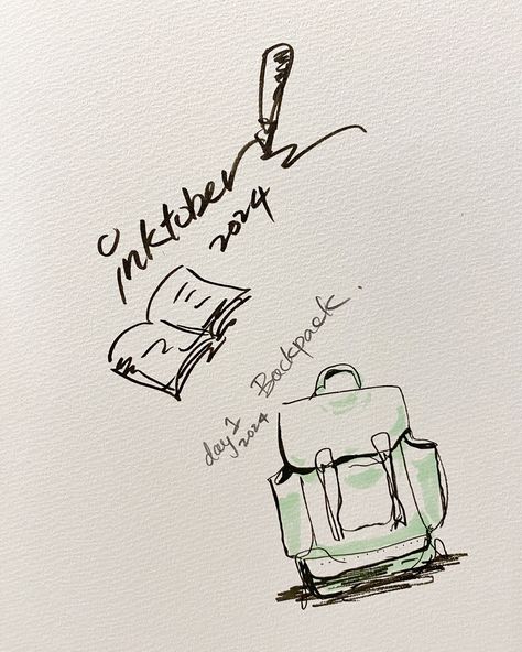 Inktober Day 1: Backpack Time of the year for sleepless nights again! This month gonna focus on drawing things (with reference of course) Figured that no matter how well the character looks, the things and props always looked a dimension different. #inktober2024 #inktoberchallenge #inktober2024backpack #inkdrawing #inkartist #doodleart Backpack Drawing, Drawing Things, Sleepless Nights, No Matter How, Time Of The Year, Ink Drawing, Of Course, Doodle Art, Focus On