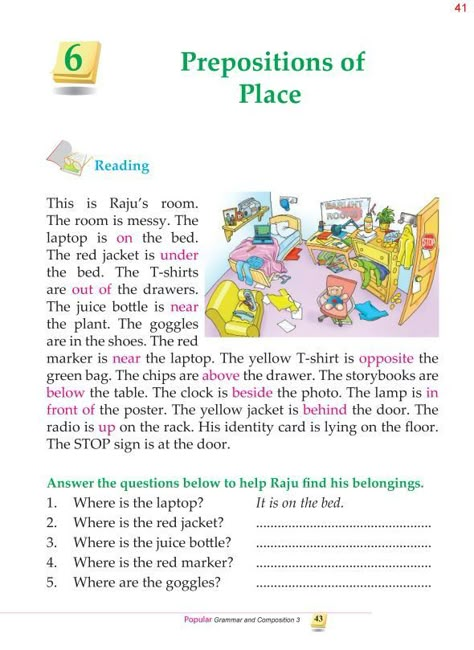 Grammar Prepositions, 3rd Grade Grammar, Worksheets For Grade 1, Nouns Verbs Adjectives Adverbs, Reading Comprehension For Kids, Reading Comprehension Kindergarten, Reading Comprehension Lessons, Nouns Verbs Adjectives, Opposite Words