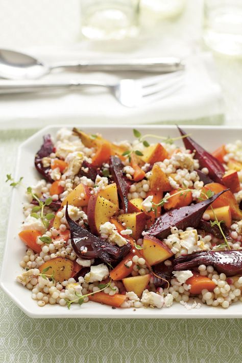 Any grain or mix of grains, such as quinoa or barley, will work in this recipe. Add shredded deli chicken to make the recipe heartier. #healthyrecipes #wholegrain #southernliving Recipes For Quinoa, Roasted Vegetable Couscous, Chicken Quinoa Salad, Vegetable Couscous, Cooking Grains, Quinoa Rice, Grain Recipes, Fine Dining Recipes, Fennel Salad