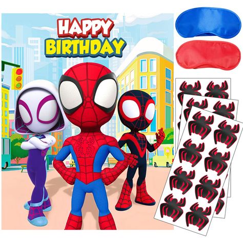 Spidey And Friends Birthday Party, Spidey And His Amazing Friends Birthday, Spidey Birthday Party, Friends Birthday Decorations, Spidey Party, Spidey Birthday, Spidey And His Amazing Friends, Superhero Theme Party, 3 Birthday