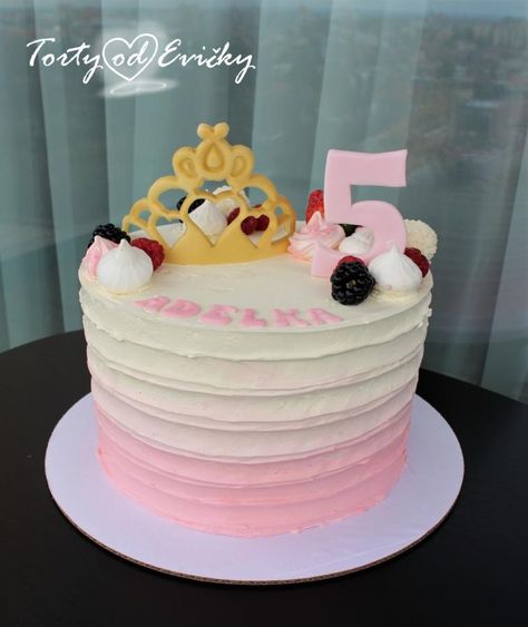 Simple Princess Cake, Girl With Crown, Princess Cakes, Baby First Birthday Cake, Princess Theme Birthday, Princess Theme Birthday Party, Food Tech, Cakes Recipes, Princess Cake