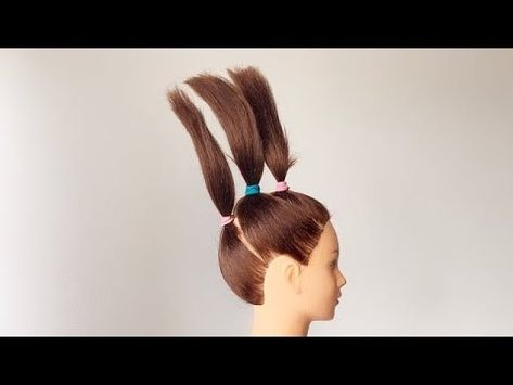 DIY / Quick & Easy layered haircut At Home - YouTube Haircut Diy Step By Step, 3 Ponytail Haircut, How To Layer Long Hair Diy, Home Haircut For Women Diy, Layer Your Own Hair Diy, Ponytail Haircut Method Diy Hair, Diy Haircut Long Layers, Haircut Diy Layered, Home Layered Haircut