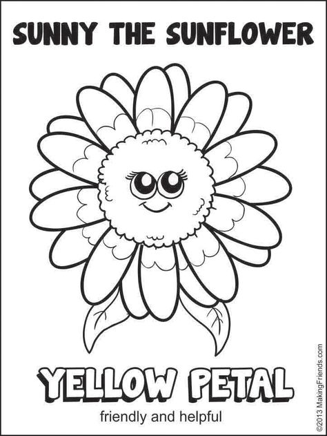 Girl Scout Daisy Pink Petal Daisy Coloring Pages, Girl Scout Daisy Petals, Girl Scout Daisy Activities, Sunflower Coloring, Girl Scout Promise, Girl Scout Law, Girl Scout Troop Leader, Daisy Troop, Brownie Girl Scout