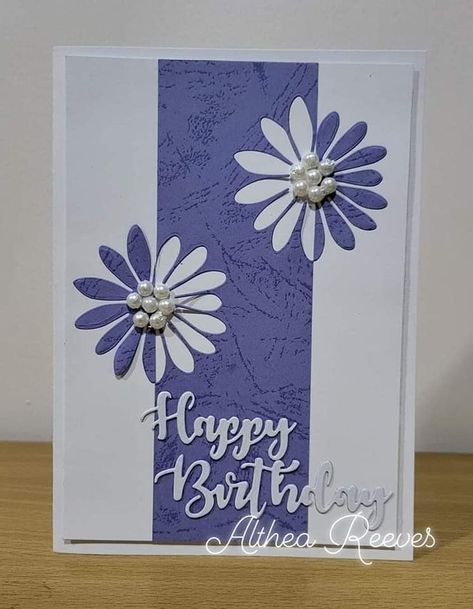 Happy Birthday Cards Handmade, Daisy Cards, Birthday Card Craft, Simple Birthday Cards, Homemade Birthday Cards, Hand Made Greeting Cards, Bday Cards, Birthday Cards For Women, Creative Storage