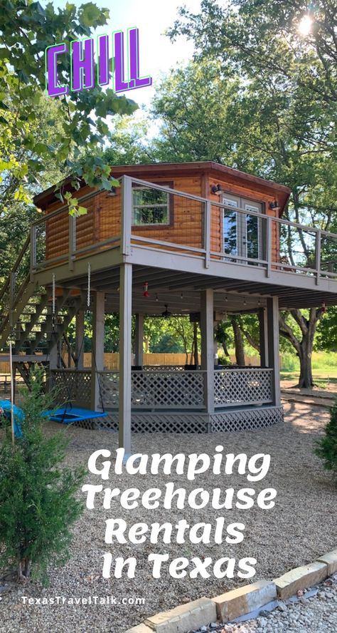 Texas Glamping, Treehouse Rentals, Cabins In Texas, Dinosaur Valley State Park, Cheap Cabins, Glamping Cabin, Fall Camping, Glamping Site, Couple Getaway