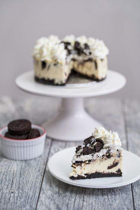 6 Inch Cheesecake Recipe, Oreo Cheesecake Recipe, Oreo Torte, Oreo Filling, Oreo Cheesecake Recipes, Delicious Food Recipes, Oreo Biscuits, Just The Two Of Us, Cheesecake Cake