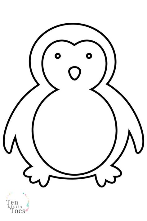 Winter Colouring Pages, Penguin Template, Penguin Outline, Kids Colouring Printables, Colouring Pages For Kids, Kids Colouring, Penguin Coloring Pages, Bird Coasters, Penguin Coloring