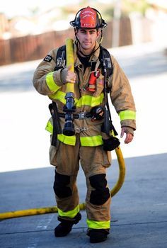 San Diego Firefighter | Shared by LION Firefighter Photography, Firefighter Calendar, Fire Hall, Firefighter Pictures, Firefighter Paramedic, Senior Boy Photography, Portrait Photography Tips, La Jolla California, Female Firefighter