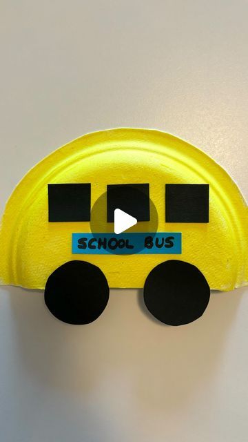 Paper Plate School Bus, Bus Art And Craft, School Bus Crafts For Toddlers, School Bus Craft, School Bus Art, School Bus Crafts, Bus Crafts, Early Childhood Educator, Bus Art