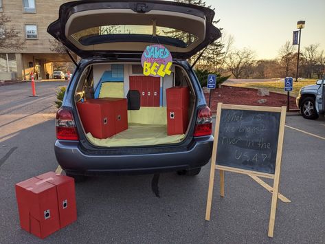 Saved by the Bell School Saved By The Bell Trunk Or Treat, Halloween Outside, Saved By The Bell, Treat Ideas, Trunk Or Treat, Trunk, Halloween