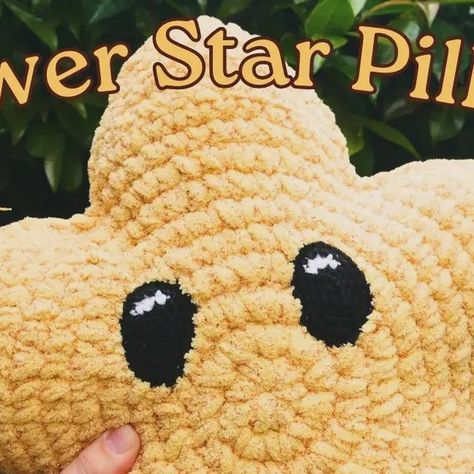 Nikita Luck on Instagram: "Power Star Pillow Pattern!🌟  Above is the pattern for my Power Star Pillow! He works up pretty quickly and is nice and easy to make 😆  Make sure to save this post for later! And if you post a photo of your own star into Instagram feel free to tag me! If love to see your creations.  Also, if you have any questions about the pattern just let me know!  Another big thankyou to my testers, without you I wouldn't be able to release this pattern 🥰  Happy crocheting 🧶  #crochet #amigurumiplushie #crochetersofinstagram #crocheter #crochetamigurumi #crochetpattern #freepattern #freecrochetpattern #starpillow #starplushie #mariocart #powerstar #plushie #patternrelease #crochettutorial #freecrochetpatterns" Crochet Star Pillow Free Pattern, Star Pillow Pattern, Star Pillow, Instagram Pattern, Power Star, Crochet Pillows, My Power, Crochet Stars, Star Pillows