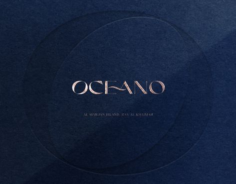 Oceano Residence Brand Identity Residence Logo Design, Luxury Resort Logo, Resort Brand Identity, Ocean Branding, Resort Logo Design, Resort Branding, Beauty Salon Branding, Ocean Logo, Sea Logo