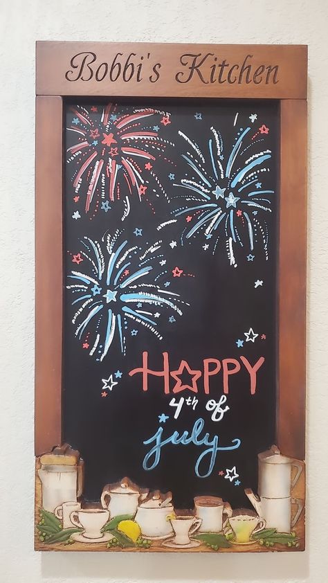 Firework Chalk Art, Chalk Art 4th Of July, July 4 Chalkboard Art, 4th Of July Chalk Art Ideas, Happy Summer Chalkboard Art, Fourth Of July Chalk Art, 4th Of July Chalkboard Ideas, July 4th Chalkboard Art, 4th Of July Chalkboard Art Easy