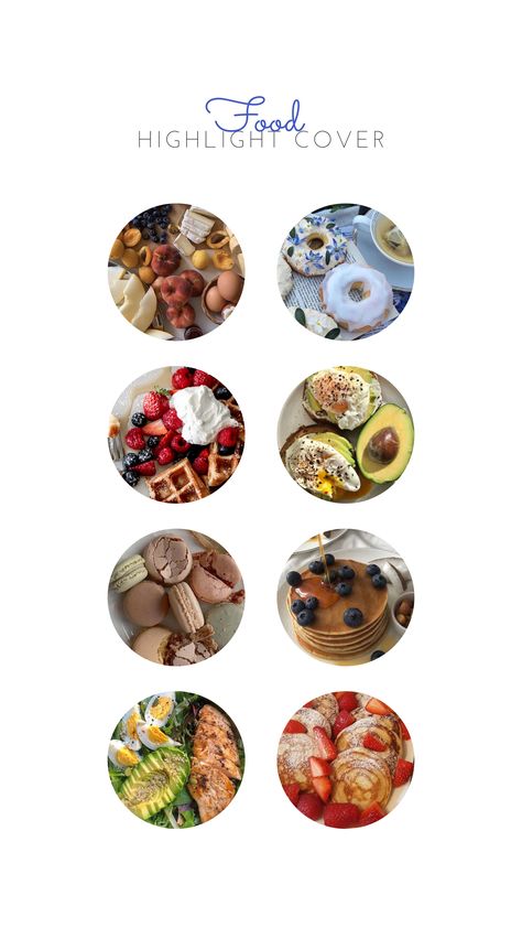 Insta Highlight Cover Icons Food, Aesthetic Food Highlight Covers, Highlight Covers Instagram Food, Food Highlight Instagram, Food Instagram Story Highlight, Food Highlight Cover, Food Instagram Highlight Cover, Íntagram Icon, Graphic Moodboard