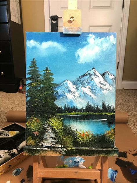 Canvas Tent, Acrylic Artists, Soyut Sanat Tabloları, Easy Canvas Painting, Painting Flowers, Arte Inspo, Wow Art, Bob Ross, Painting Tutorials