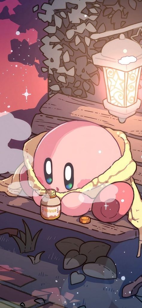 Kirby Christmas Wallpaper Iphone, Winter Kirby Wallpaper, Aesthetic Mario Wallpaper, Kirby And Pikachu, Christmas Kirby Wallpaper, Kirby Christmas Pfp, Animal Crossing Christmas Wallpaper, Kawaii Kirby Wallpaper, Nintendo Wallpaper Aesthetic