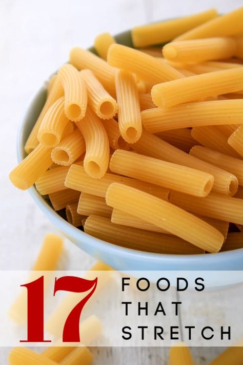 17 Foods That Stretch A Long Way for Cheap Meal Ideas Food That Lasts A Long Time, Stretch Meals, Authentic Alfredo Sauce, Homemade Heavy Cream, Cheesy Zucchini Rice, Cream Substitute, Heavy Cream Substitute, How To Thicken Soup, Chicken Fettuccine Alfredo