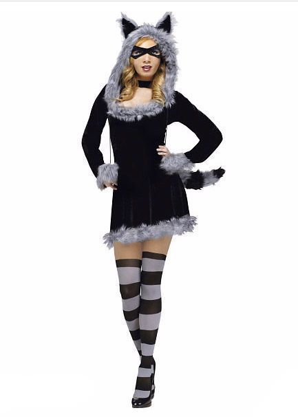 Sexy raccoon Raccoon Costume, Raccoon Halloween, Womens Cosplay, Cat Costume, Animal Costumes, Adult Halloween Costumes, Maquillage Halloween, Cat Costumes, Cool Halloween Costumes