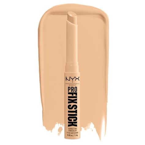 NYX PROFESSIONAL MAKEUP Pro Fix Stick Correcting Concealer, Buildable Medium Coverage Concealer Stick - Natural Correcting Concealer, Concealer Stick, Makeup Pro, Color Correcting, Creamy Concealer, Dry Face, Cruelty Free Brands, Face Products, Eyeshadow Eyeliner