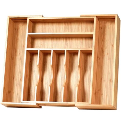 Utensils Drawer, Cutlery Drawer Organization, Kitchen Gadgets Organization, Deep Drawer Organization, Kitchen Drawer Dividers, Adjustable Drawer, Silverware Drawer Organizer, Wood Cutlery, Utensil Drawer Organization