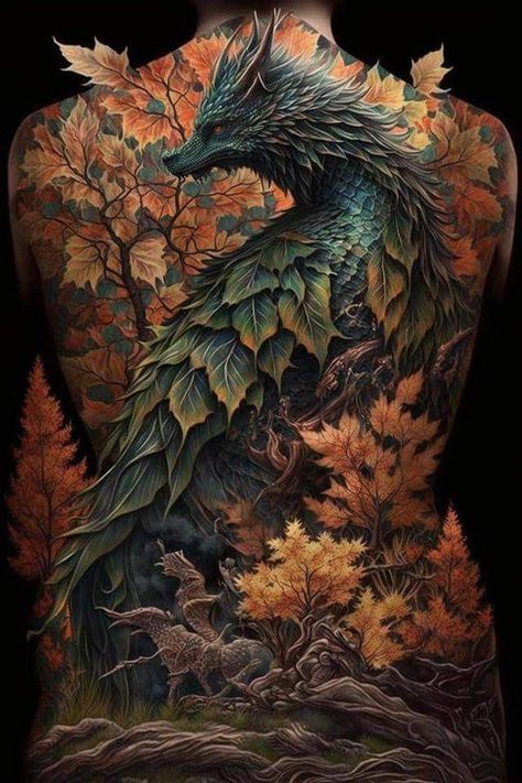 Colour Back Tattoo, Full Color Back Tattoo, Ryan Tattoo, Animal Tattoos For Women, Traditional Japanese Tattoo Designs, Sick Tattoo, Wicked Tattoos, Full Back Tattoos, Back Tattoos For Guys