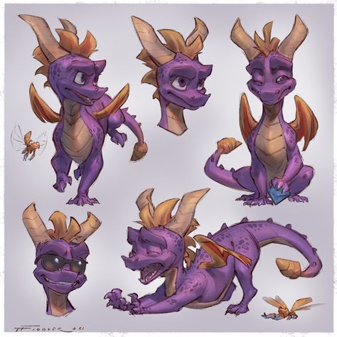 Spyro The Dragon Game, Taran Fiddler, Skylanders Spyro, Spyro And Cynder, Dragon Tales, Dragon Series, Spyro The Dragon, Dragon Illustration, Undertale Drawings