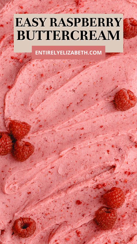 Raspberry Whip, Raspberry Whipped Cream, Raspberry Buttercream Frosting, Raspberry Ganache, Dairy Free Frosting, Raspberry Frosting, Cake Filling Recipes, Raspberry Cupcakes, Raspberry Buttercream