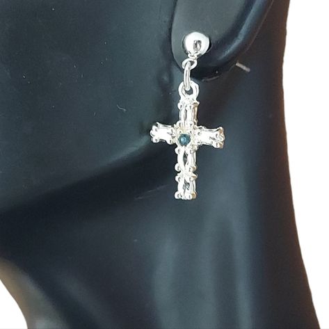 E1712 Tiny Silvertone Cross Mini Drop Earrings Post Backs Metal/Plastic Stoppers Bundle & Save! Join The Live Shows! Automatically Save 25% On 3+! Buy With Confidence! 1000+ Listings Available! New Items Added Weekly! Party Cohost, Posh Ambassador & Mentor With 3000+ Sales! #Jesisfashionz #Statement #Jewelry #Fun #Fashion #Fashionjewelry #Style #Gunmetal #Statementearrings #Chunky #Funky #Diva #Largeearrings #Runway #Boutique #Ear #Accessories #Accessory #Different #Glam #Model #Unique #Earrings Glam Minimalist, Rings Beads, Plastic Stoppers, Trendy Bracelet, Ear Accessories, Brooch Necklace, Ear Candy, Diva Fashion, Fun Fashion