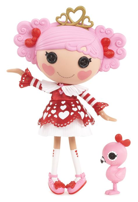 Queenie Red Heart 3d Reference, World Heart Day, Lalaloopsy Dolls, Cute Toys, Pretty Dolls, Toy Boxes, Pink Flamingos, Peach Pink, Cute Dolls