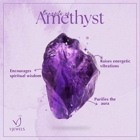 Increase your spiritual wisdom and purify your aura with the power of Amethyst! Add a touch of elegance 💎 to your look and raise your energetic vibration with VJewels. Visit our website or DM for further queries. @vjewels_in #VJewels #Amethyst #SpiritualWisdom #EnergeticVibration #Jewelry #amethyststone #GemstoneMagic #gift #GemstoneEnchantment #JewelryLovers #shoponline #womenjewels #shopnow #shoponline #GemsAndHealing Spiritual Wisdom, Amethyst Jewelry, Amethyst Stone, Aura, Encouragement, Spirituality, Amethyst, Healing, Gemstones