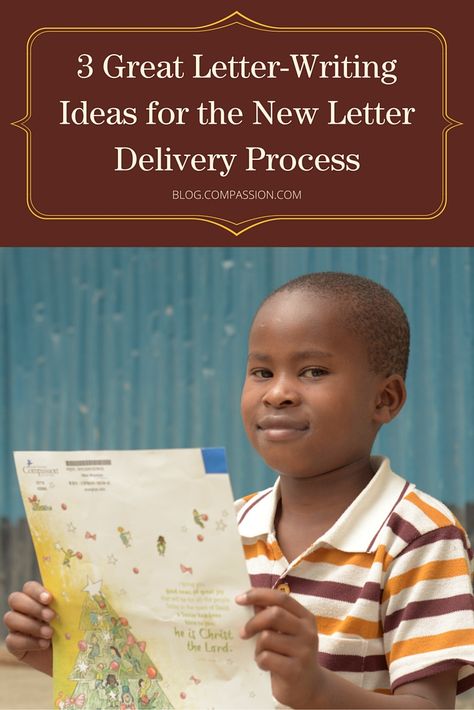 3 Great Letter-Writing Ideas for the New Letter Delivery Process Compassion Letter Club, Compassion International Letter Writing Ideas, Compassion Letter Writing Ideas, Letter Writing Ideas, Donation Letter Samples, Fundraising Letter, Daycare Curriculum, Writing Club, Donation Letter