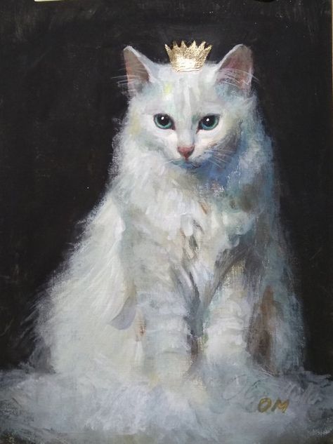 Animal Pencil Drawings, Cat Acrylic Painting, Animal Paintings Acrylic, Cat Portrait Painting, Cat Acrylic, Pencil Drawings Of Animals, Baroque Painting, Art Concepts, Rennaissance Art